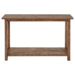 PAYNE WOOD ENTRYWAY SOFA CONSOLE TABLE DISTRESSED BROWN - Image 3