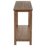 PAYNE WOOD ENTRYWAY SOFA CONSOLE TABLE DISTRESSED BROWN - Image 4