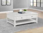PAYNE 48-INCH MOBILE LIFT TOP COFFEE TABLE DISTRESSED WHITE - Image 2