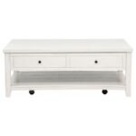 PAYNE 48-INCH MOBILE LIFT TOP COFFEE TABLE DISTRESSED WHITE - Image 5