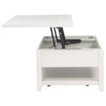 PAYNE 48-INCH MOBILE LIFT TOP COFFEE TABLE DISTRESSED WHITE - Image 8