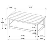 PAYNE 3-PIECE COFFEE AND 1-DRAWER END TABLE SET WHITE - Image 13