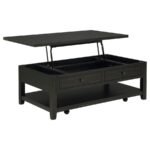 PAYNE 48-INCH MOBILE LIFT TOP COFFEE TABLE DISTRESSED JAVA