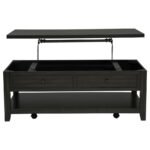 PAYNE 48-INCH MOBILE LIFT TOP COFFEE TABLE DISTRESSED JAVA - Image 6