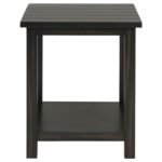 PAYNE WOOD END TABLE WITH SHELF DISTRESSED JAVA - Image 3