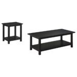 PAYNE 2-PIECE COFFEE AND END TABLE SET DISTRESSED JAVA - Image 2