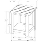 PAYNE 3-PIECE COFFEE AND END TABLE SET DISTRESSED JAVA - Image 11