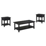 PAYNE 3-PIECE COFFEE AND 1-DRAWER END TABLE SET JAVA - Image 2