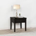 CONCORD 1-DRAWER SQUARE END TABLE DISTRESSED JAVA - Image 2