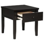 CONCORD 1-DRAWER SQUARE END TABLE DISTRESSED JAVA - Image 3