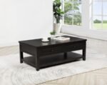 CONCORD 2-DRAWER RECTANGULAR COFFEE TABLE DISTRESSED JAVA - Image 2