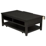 CONCORD 2-DRAWER RECTANGULAR COFFEE TABLE DISTRESSED JAVA - Image 6