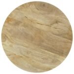 TOUHY ROUND SOLID WOOD END SIDE TABLE NATURAL MANGO - Image 4