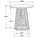 TOUHY ROUND SOLID WOOD END SIDE TABLE NATURAL MANGO - Image 7