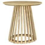 TOUHY 2-PIECE ROUND COFFEE AND END TABLE SET NATURAL MANGO - Image 3