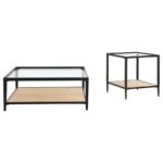 AMHERST 2-PIECE COFFEE AND END TABLE SET BLACK - Image 2