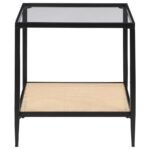 AMHERST 3-PIECE COFFEE AND END TABLE SET BLACK - Image 6