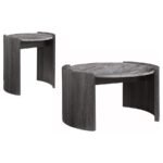 GLADSTONE 2-PIECE COFFEE AND END TABLE SET DISTRESSED GREY - Image 2
