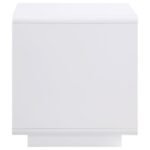PASEO SQUARE END SIDE TABLE WHITE HIGH GLOSS - Image 5