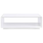 PASEO 2-PIECE COFFEE AND END TABLE SET WHITE HIGH GLOSS - Image 4
