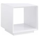 PASEO 2-PIECE COFFEE AND END TABLE SET WHITE HIGH GLOSS - Image 5