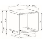 PASEO 2-PIECE COFFEE AND END TABLE SET WHITE HIGH GLOSS - Image 8