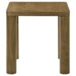 CASTLEWOOD ENGINEERED WOOD ACCENT SIDE END TABLE BROWN OAK - Image 4