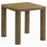 CASTLEWOOD 2-PIECE COCKTAIL COFFEE TABLE SET BROWN OAK - Image 3