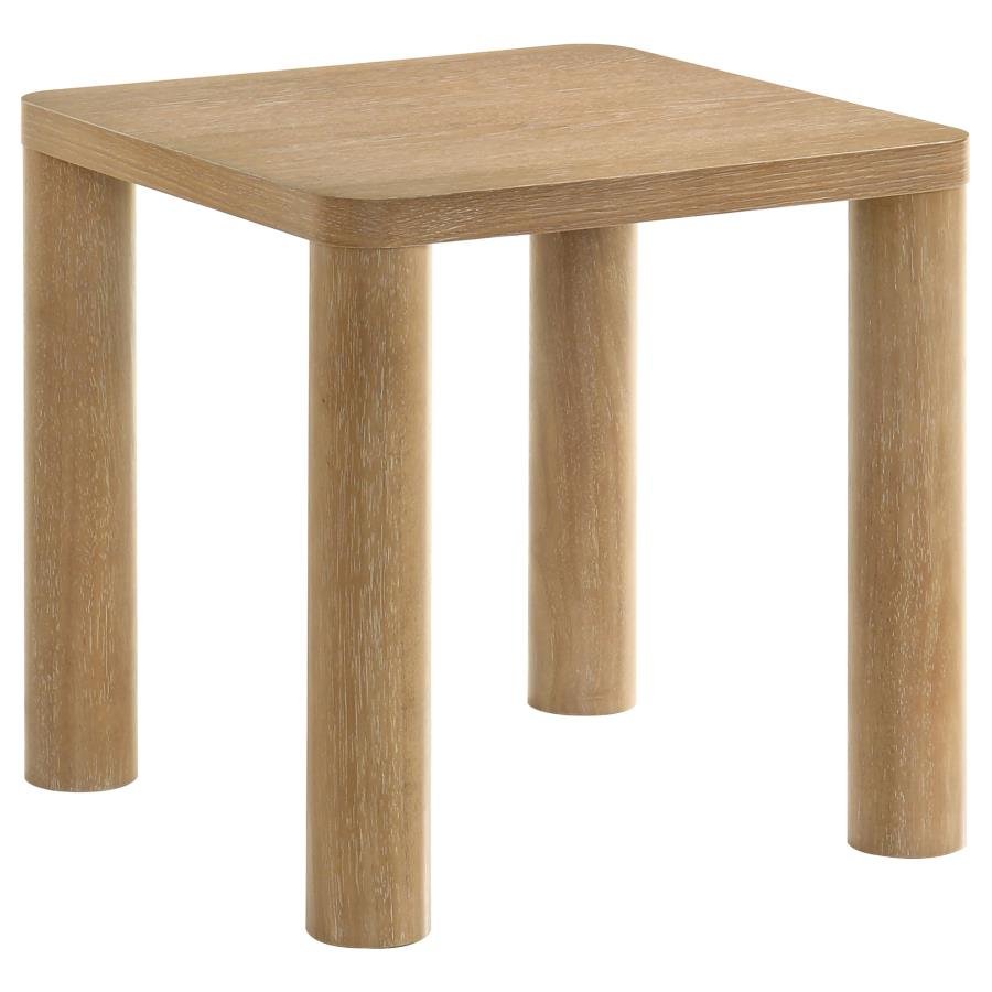 710867_02x900.jpg CASTLEWOOD ENGINEERED WOOD ACCENT SIDE END TABLE LIGHT OAK - Image 1