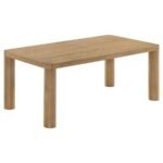 CASTLEWOOD ENGINEERED WOOD COCKTAIL COFFEE TABLE LIGHT OAK