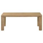 CASTLEWOOD ENGINEERED WOOD COCKTAIL COFFEE TABLE LIGHT OAK - Image 3
