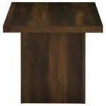 DEVAR SQUARE ENGINEERED WOOD SIDE END TABLE DARK PINE - Image 5