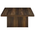 DEVAR SQUARE ENGINEERED WOOD COCKTAIL COFFEE TABLE DARK PINE - Image 6