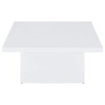 DEVAR 2-PIECE SQUARE COFFEE END TABLE SET WHITE HIGH GLOSS - Image 9