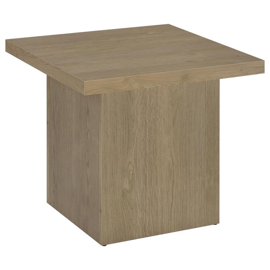 710917_02x900.jpg DEVAR SQUARE ENGINEERED WOOD SIDE END TABLE LATTE - Image 1
