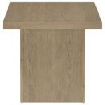 DEVAR 3-PIECE SQUARE COCKTAIL COFFEE END TABLE SET LATTE - Image 6