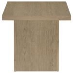 DEVAR 3-PIECE SQUARE COCKTAIL COFFEE END TABLE SET LATTE - Image 7