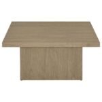 DEVAR 3-PIECE SQUARE COCKTAIL COFFEE END TABLE SET LATTE - Image 9