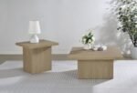 DEVAR SQUARE ENGINEERED WOOD COCKTAIL COFFEE TABLE LATTE - Image 9
