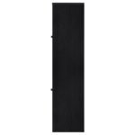 DENISON 67-INCH 2-DOOR MEDIA TOWER STORAGE CABINET BLACK - Image 6