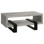 DINARD ENGINEERED WOOD COFFEE TABLE GREY DRIFTWOOD