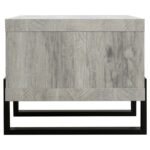 DINARD ENGINEERED WOOD COFFEE TABLE GREY DRIFTWOOD - Image 5