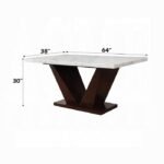 Forbes Dining Table W/Marble Top - Image 2