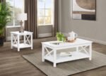 SKYVIEW 2-PIECE RECTANGULAR LIFT TOP COFFEE TABLE SET WHITE - Image 2