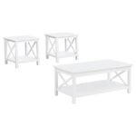 SKYVIEW 3-PIECE RECTANGULAR LIFT TOP COFFEE TABLE SET WHITE - Image 2
