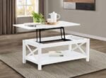 SKYVIEW 44-INCH RECTANGULAR LIFT TOP COFFEE TABLE WHITE - Image 3
