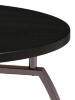 DACRE 2-PIECE ROUND COFFEE AND END TABLE SET DARK CHARCOAL - Image 5