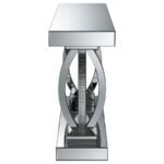 AMALIA MIRRORED ACRYLIC ENTRYWAY SOFA CONSOLE TABLE SILVER - Image 4