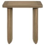 ADINA 2-PIECE WOOD COFFEE TABLE SET DISTRESSED LIGHT BROWN - Image 4
