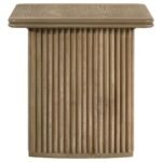 ADINA 2-PIECE WOOD COFFEE TABLE SET DISTRESSED LIGHT BROWN - Image 5